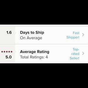 “Top Rated Seller” “Fast Shipper”